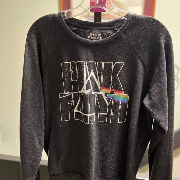 Pink Floyd Black Sweatshirt Dark Side of The Moon Size Small #178 - Picture 4 of 4
